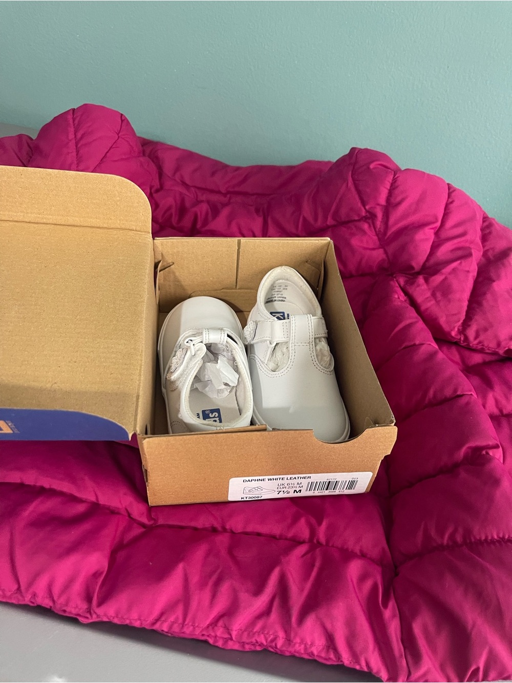 Keds White Leather Mary Jane Shoes for Kids